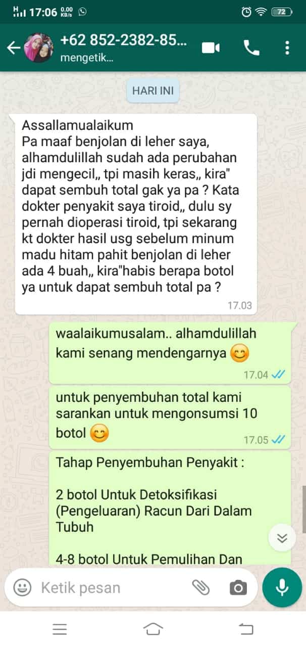 Bukti Testimoni Penyakit