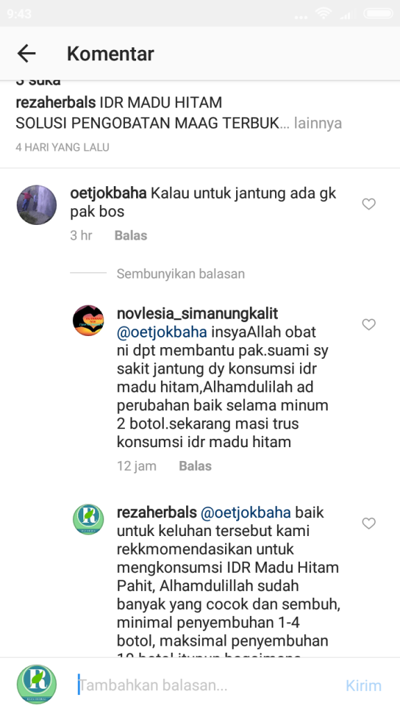 Bukti Testimoni Penyakit