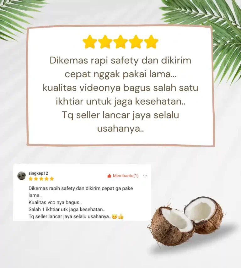 IDR VCO Herbal (Virgin Coconut Oil)